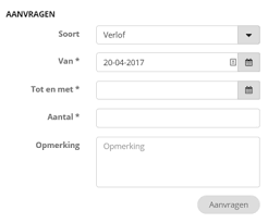 verlofaanvraag