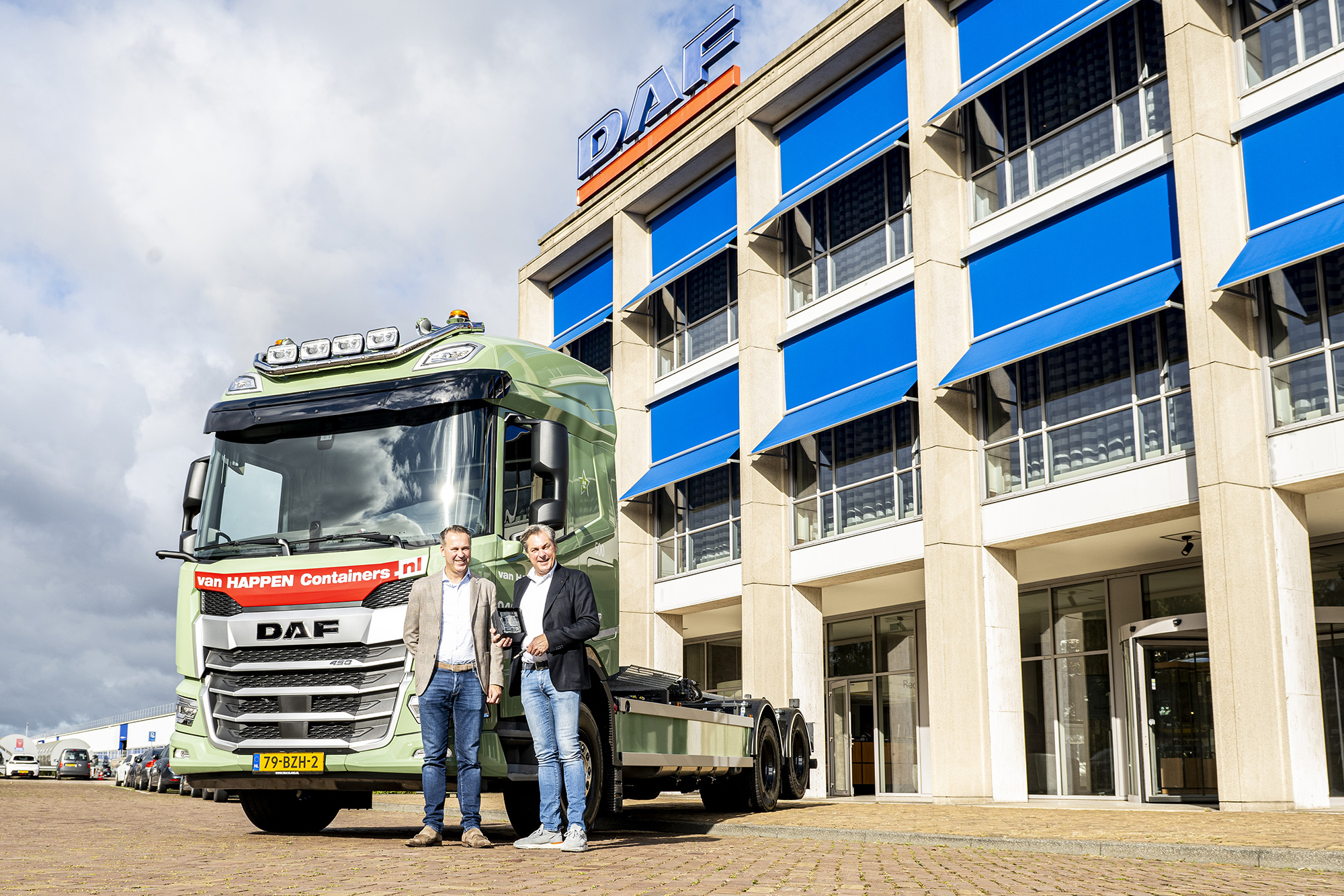 van happen containers inloggen