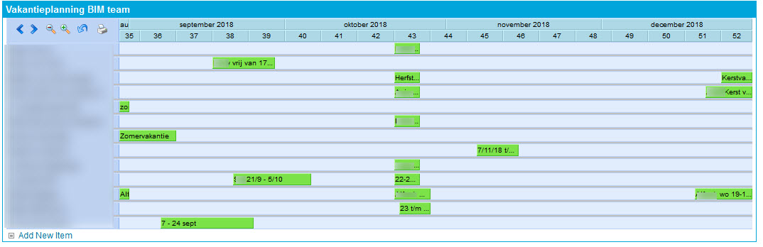 voorbeeld vakantieplanning excel