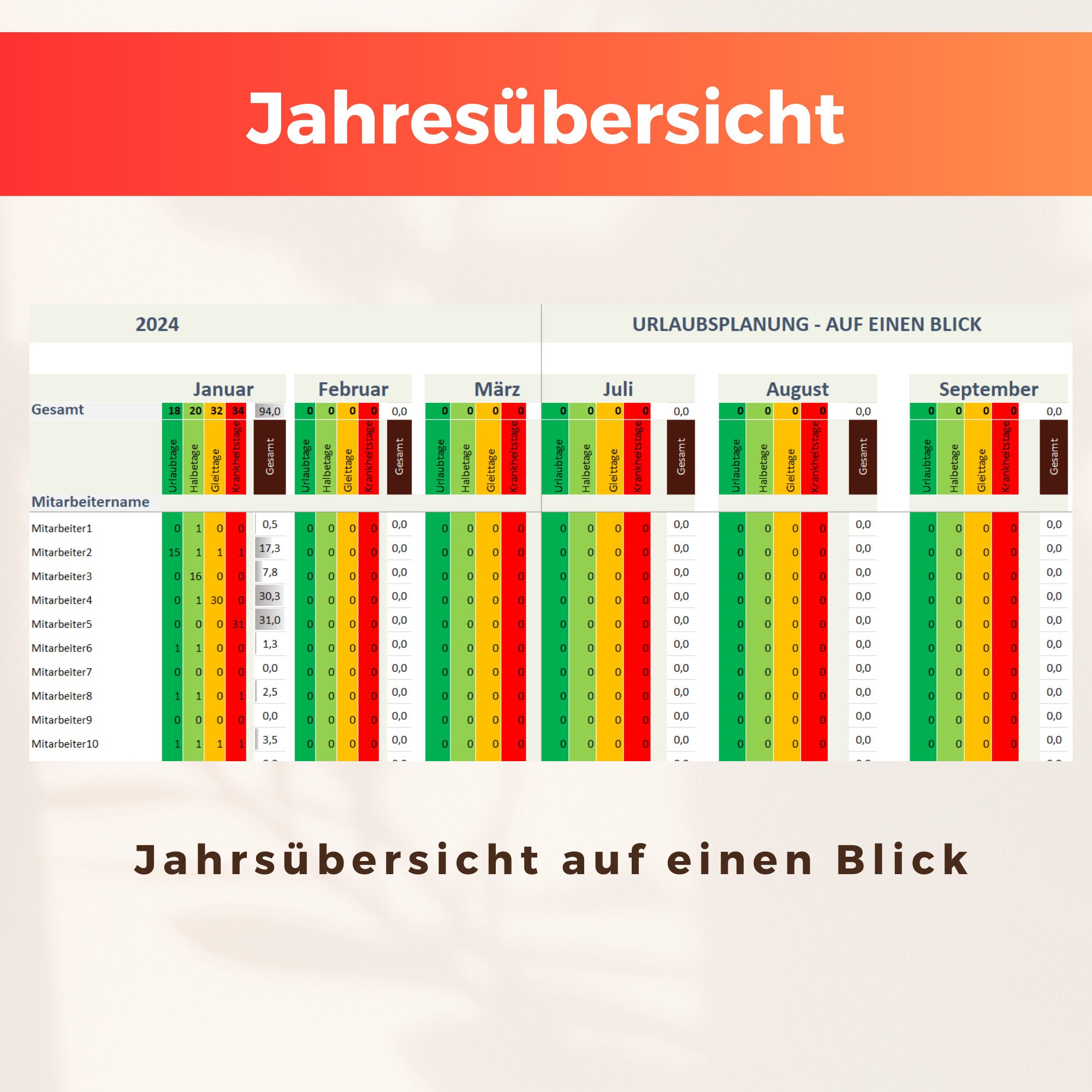 vakantieplanning excel 2023