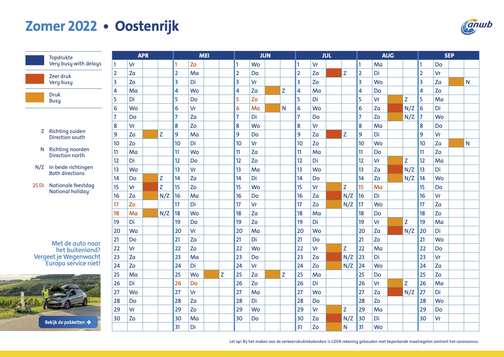 vakantieplanning excel 2022